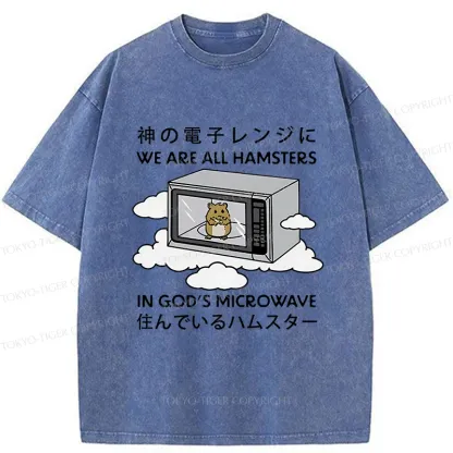 Tokyo-Tiger Poor Hamster Washed T-Shirt
