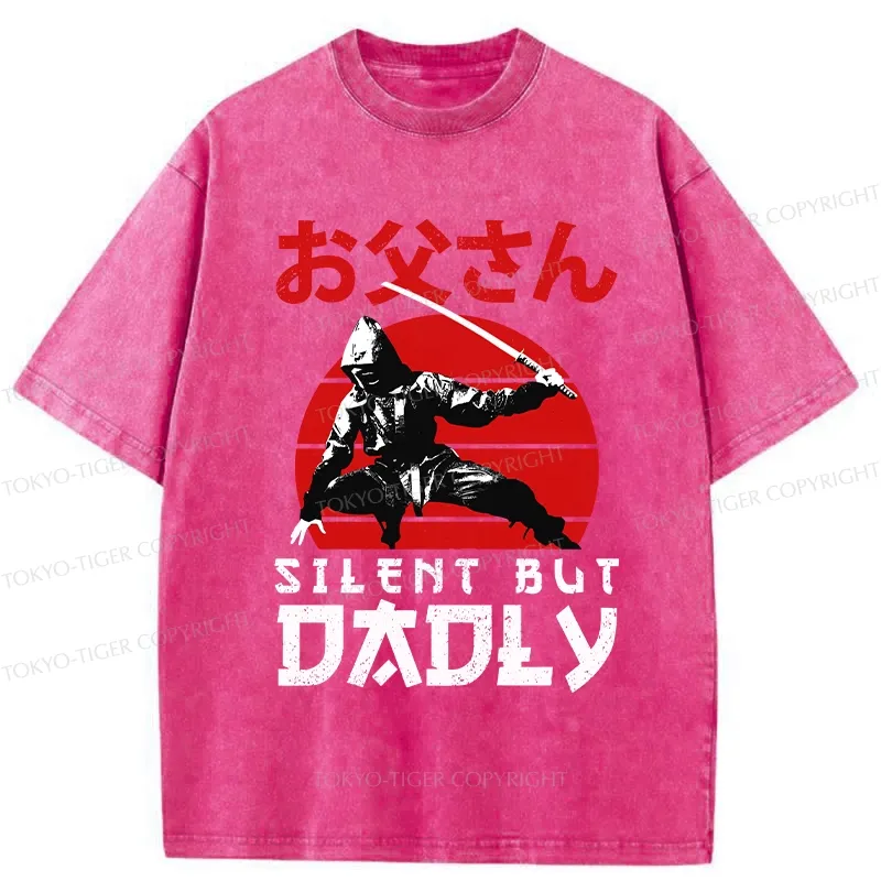 Tokyo-Tiger Happy Father's Day Washed T-Shirt