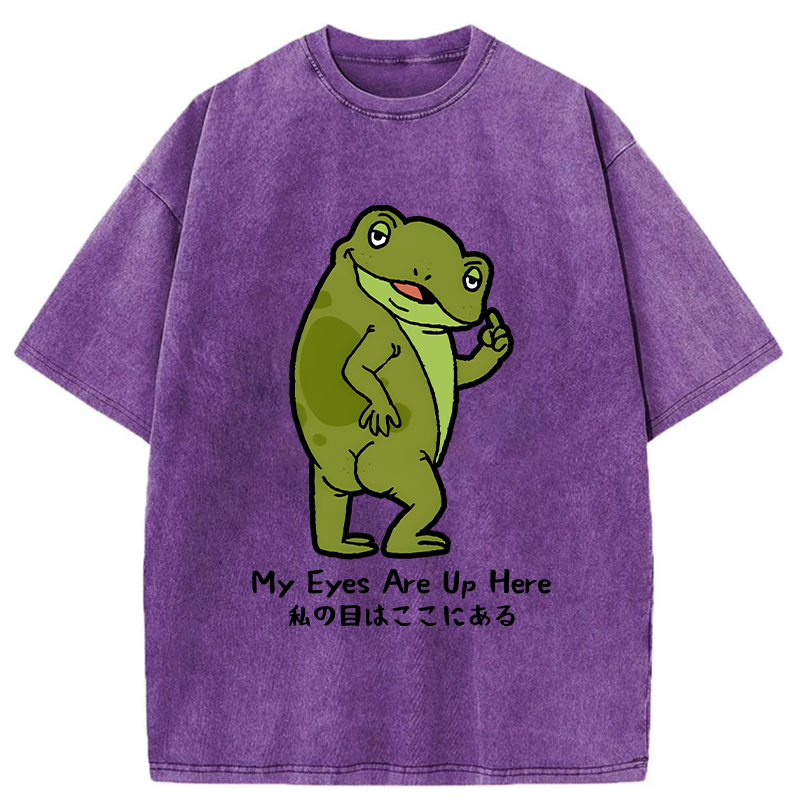 Tokyo-Tiger My Eyes Are Here Washed T-Shirt