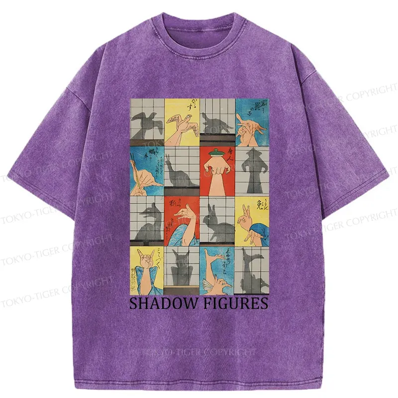 Tokyo-Tiger Traditional Gesture Shadow Washed T-Shirt