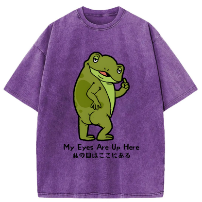 Tokyo-Tiger My Eyes Are Here Washed T-Shirt