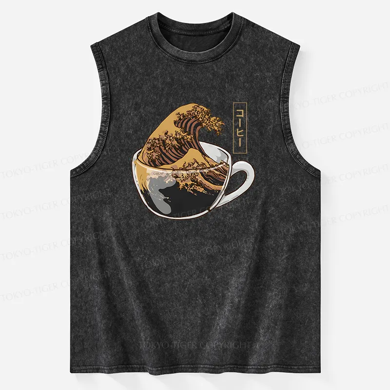 Tokyo-Tiger Coffee Wave Washed Tank