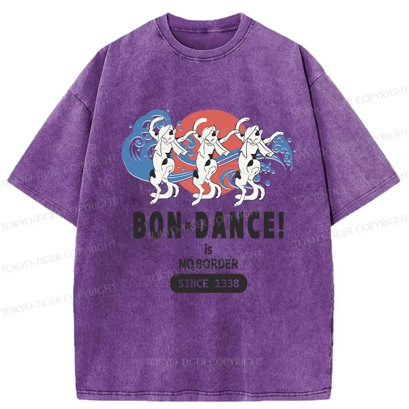 Tokyo-Tiger Japanese Traditional Obon Festival Washed T-Shirt