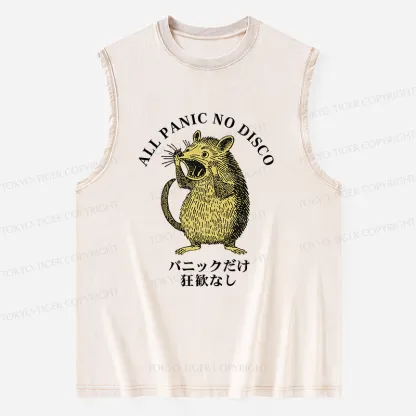 Tokyo-Tiger All Panic No Disco Washed Tank