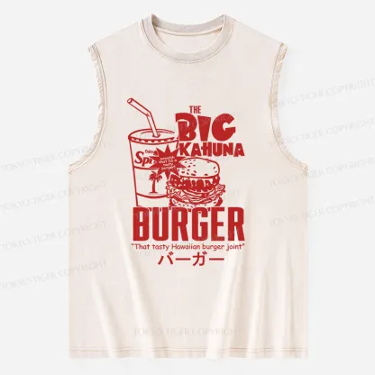 Tokyo-Tiger Tasty Hawaiian Burger Washed Tank