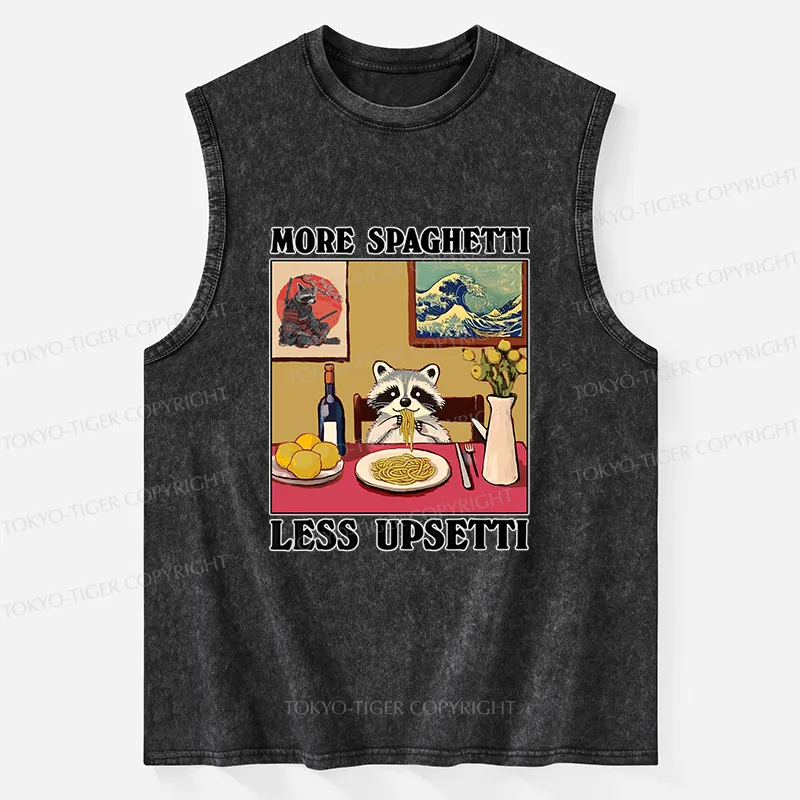 Tokyo-Tiger More Spaghetti Less Upsetti Japanese Washed Tank