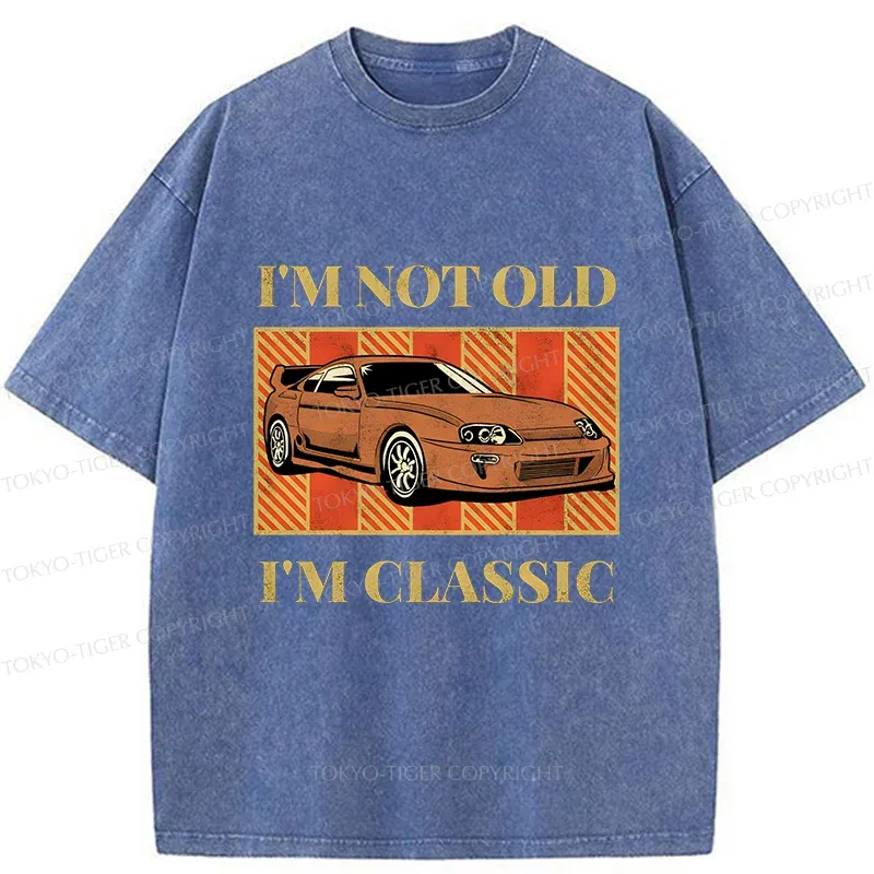 Tokyo-Tiger Classic Japanese Sports Car Washed T-Shirt