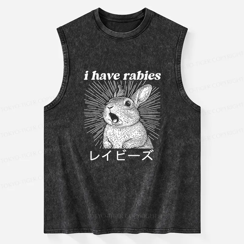 Tokyo-Tiger Funny Rabbit Washed Tank