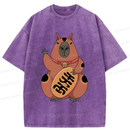 Tokyo-Tiger Lucky Capybara Washed T-Shirt