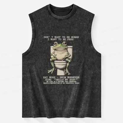 Tokyo-Tiger I Just Want To Be A Frog Washed Tank