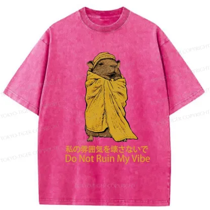 Tokyo-Tiger Don't Spoil My Mood Washed T-Shirt