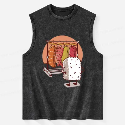 Tokyo-Tiger Which One Should I Wear Today Washed Tank
