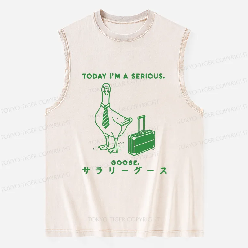 Tokyo-Tiger Hard Working Goose Washed Tank