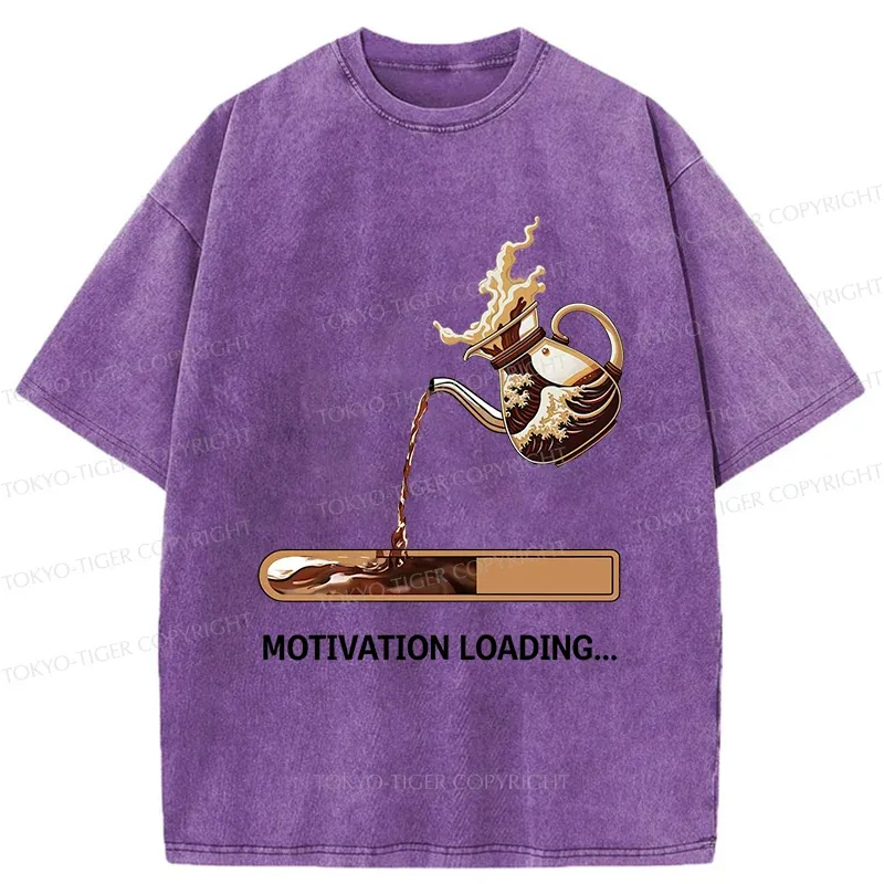 Tokyo-Tiger Coffee Loading Washed T-Shirt