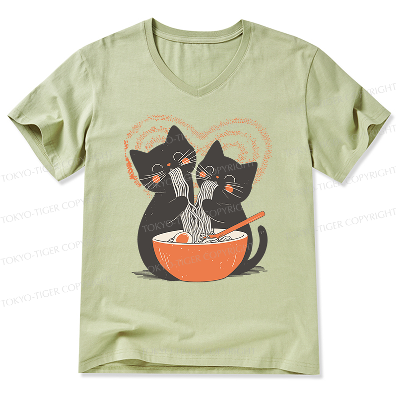 Tokyo-Tiger Let's Eat Ramen Together V-Neck Classic T-Shirt