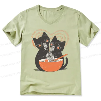 Tokyo-Tiger Let's Eat Ramen Together V-Neck Classic T-Shirt
