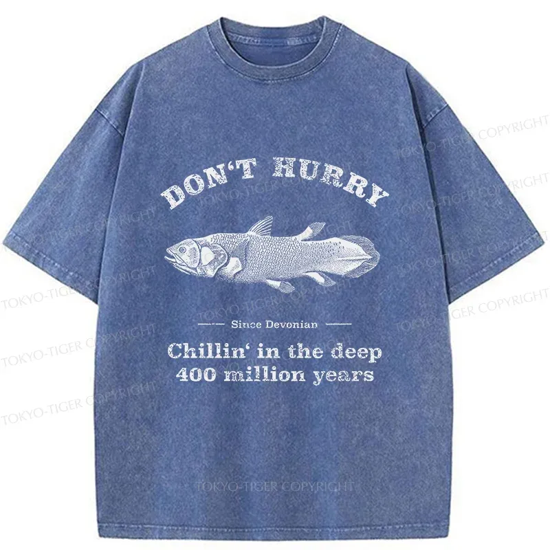 Tokyo-Tiger Fish From 400 Million Years Ago Washed T-Shirt