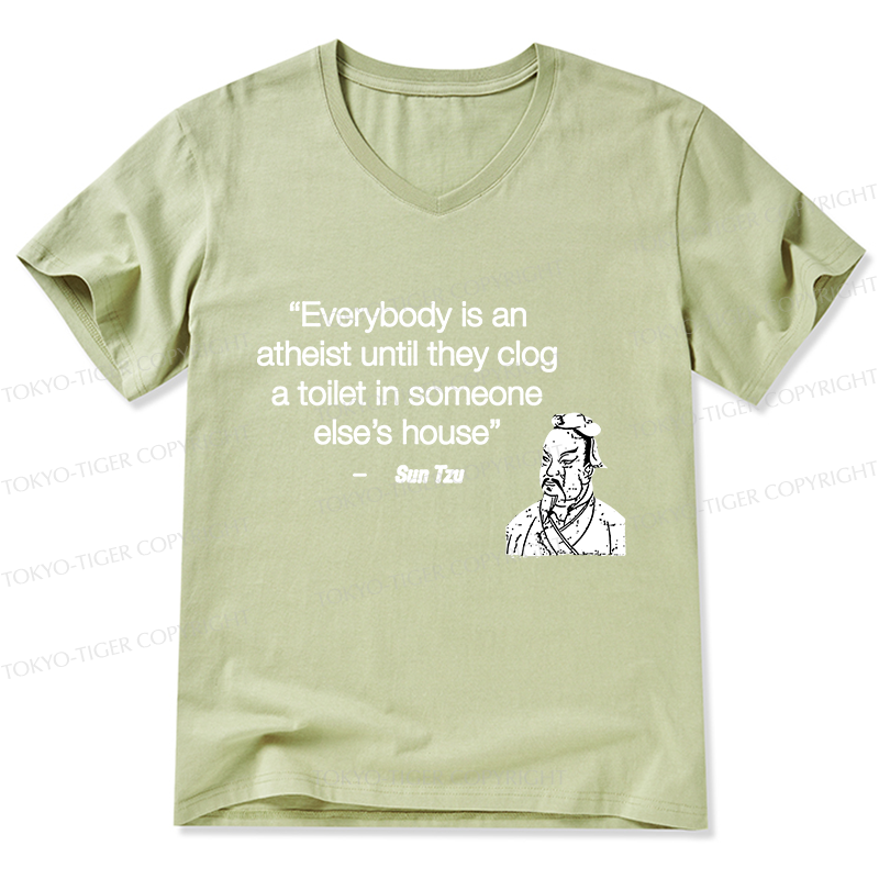 Tokyo-Tiger Funny Sun Tzu Saying V-Neck Classic T-Shirt