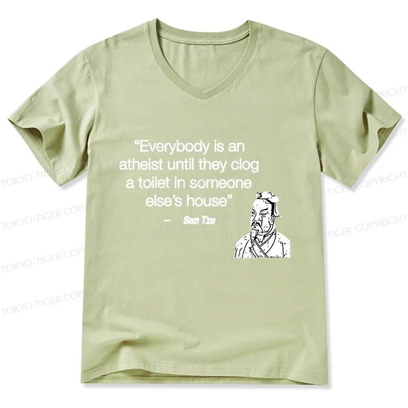 Tokyo-Tiger Funny Sun Tzu Saying V-Neck Classic T-Shirt
