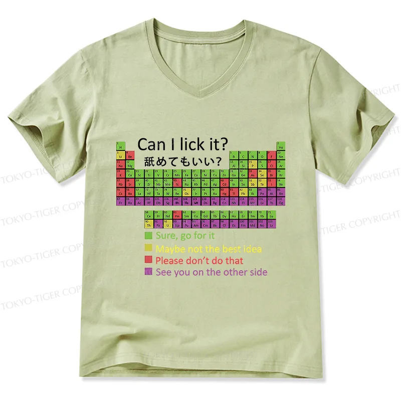 Tokyo-Tiger Can I Lick It V-Neck Classic T-Shirt