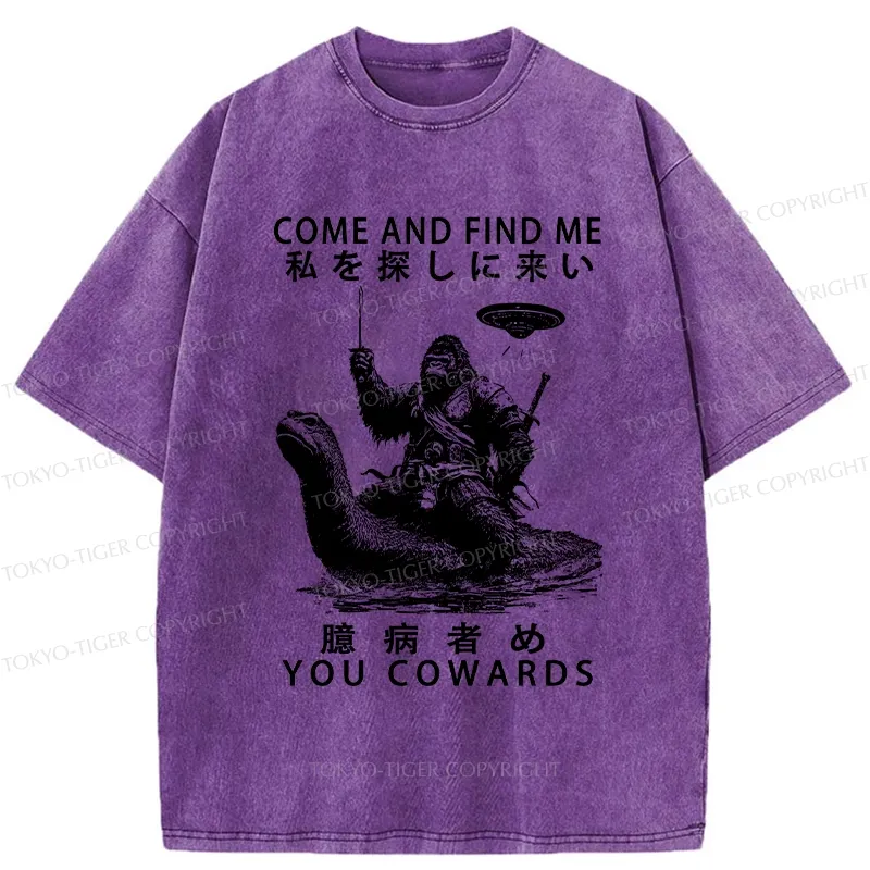 Tokyo-Tiger Can You Find Us Washed T-Shirt