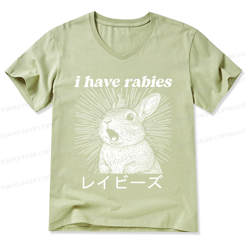 Tokyo-Tiger Funny Rabbit V-Neck Classic T-Shirt