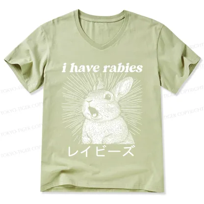 Tokyo-Tiger Funny Rabbit V-Neck Classic T-Shirt