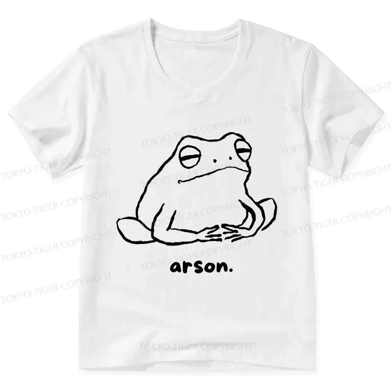 Tokyo-Tiger Japan Arsonist Frog V-Neck Classic T-Shirt