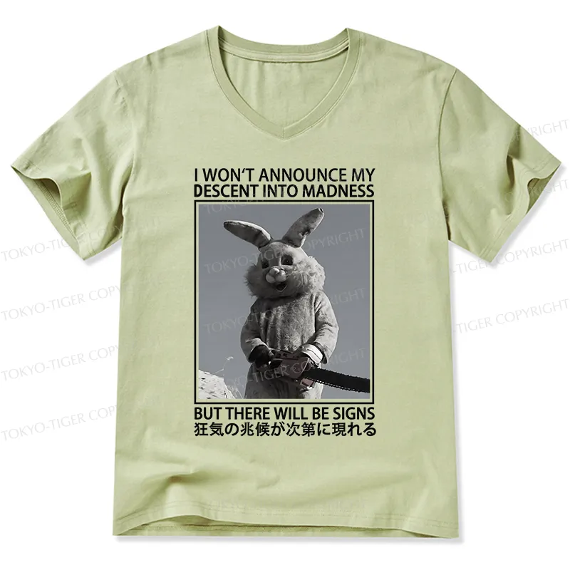 Tokyo-Tiger Rabbit Goes Into Madness V-Neck Classic T-Shirt