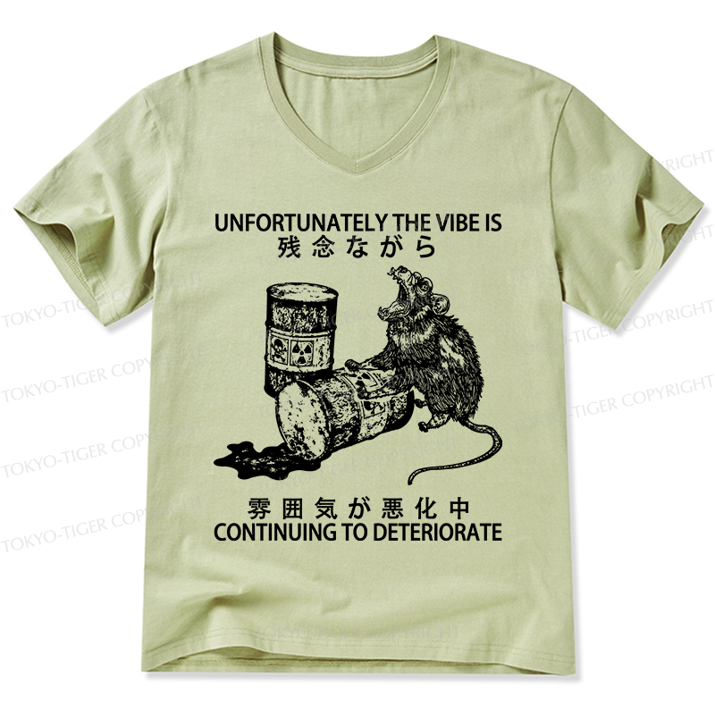 Tokyo-Tiger The Vibe Is Continuing To Deteriorate V-Neck Classic T-Shirt