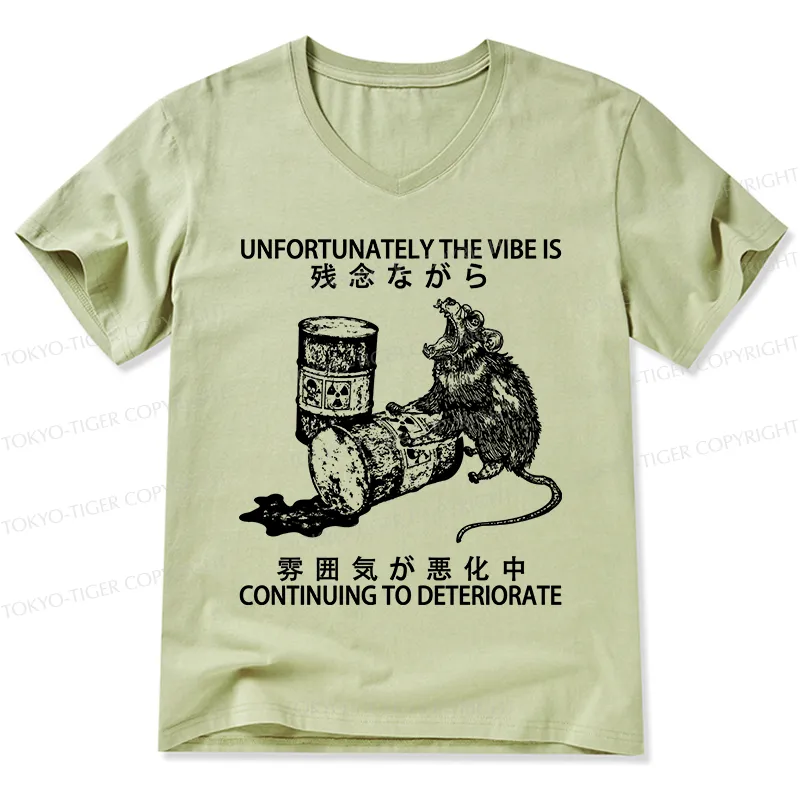 Tokyo-Tiger The Vibe Is Continuing To Deteriorate V-Neck Classic T-Shirt