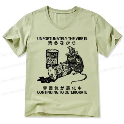 Tokyo-Tiger The Vibe Is Continuing To Deteriorate V-Neck Classic T-Shirt