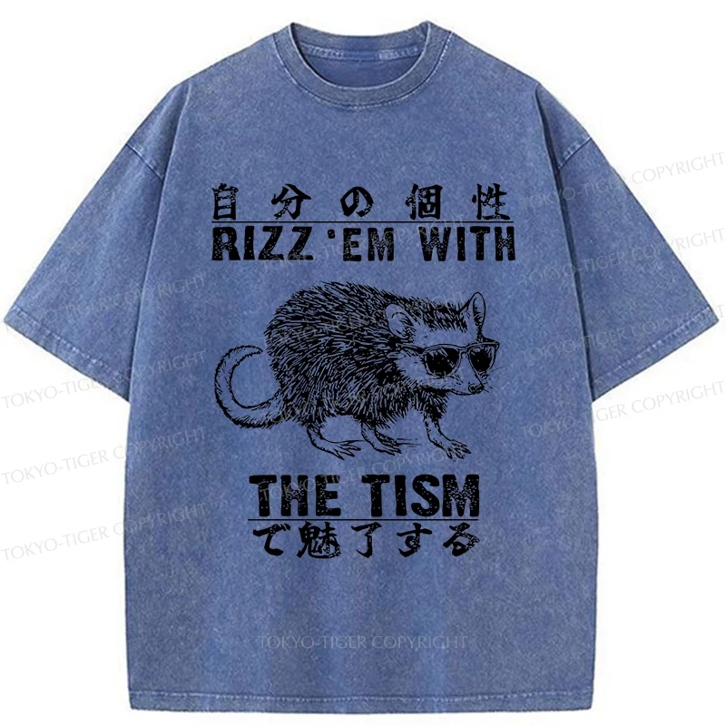 Tokyo-Tiger Handsome Mouse Washed T-Shirt