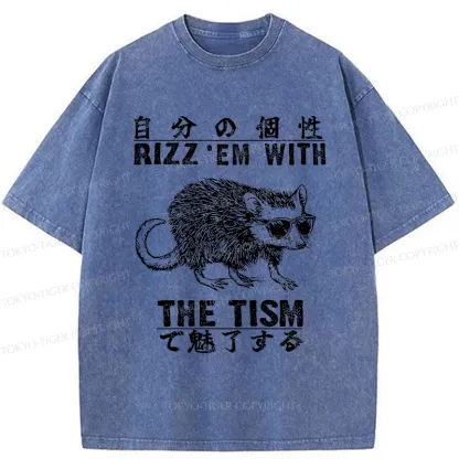 Tokyo-Tiger Handsome Mouse Washed T-Shirt