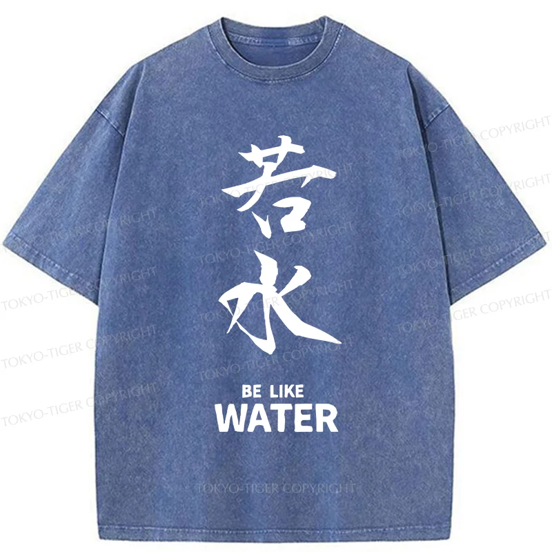 Tokyo-Tiger Feeling As Calm As Water Washed T-Shirt