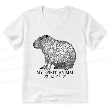 Tokyo-Tiger Capybara Spirit V-Neck Classic T-Shirt