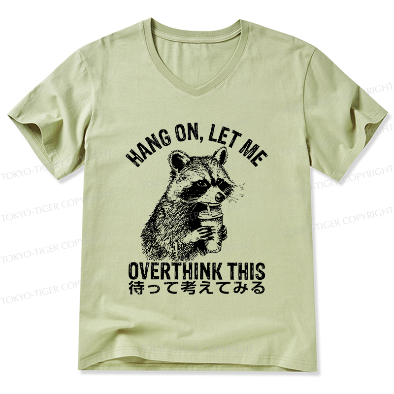 Tokyo-Tiger Overthink Raccoon V-Neck Classic T-Shirt