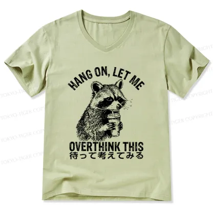 Tokyo-Tiger Overthink Raccoon V-Neck Classic T-Shirt