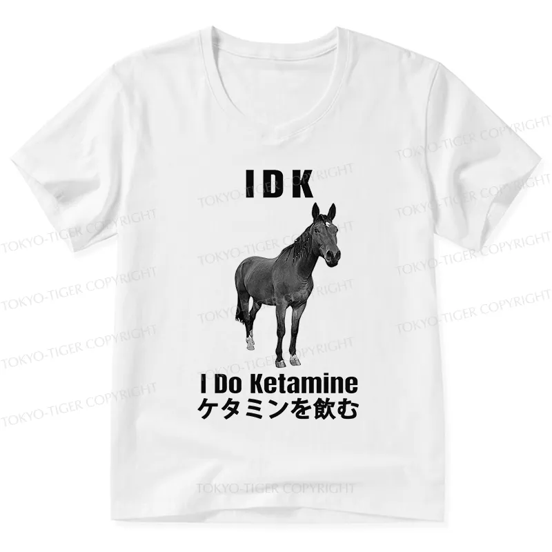Tokyo-Tiger IDK I Do Ketamine V-Neck Classic T-Shirt