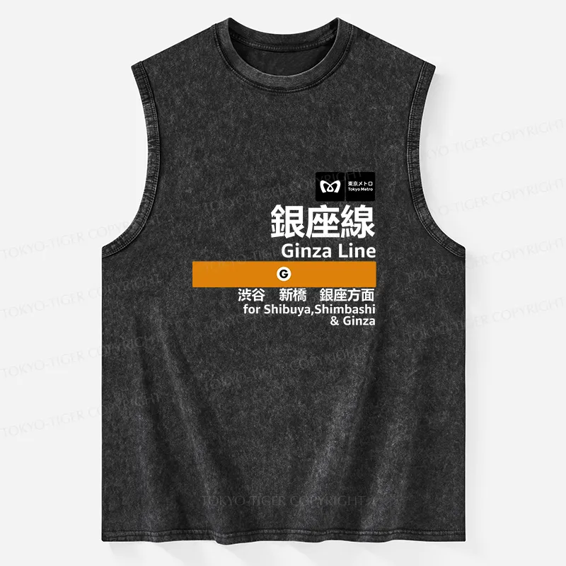 Tokyo-Tiger Ginza Line Japan Washed Tank