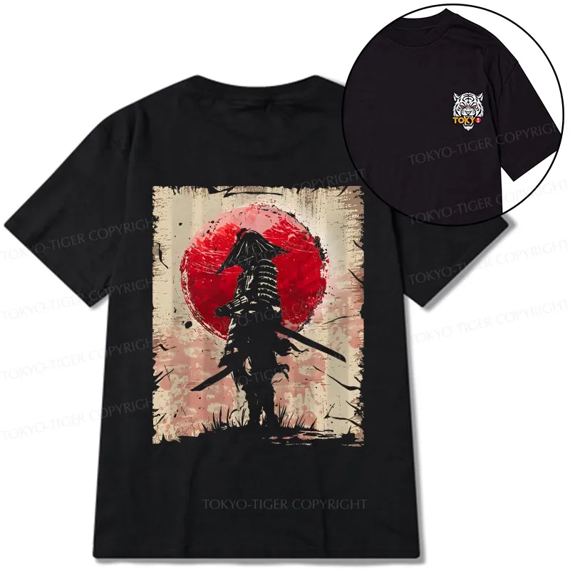 Tokyo-Tiger Samurai Front Back Classic T-Shirt