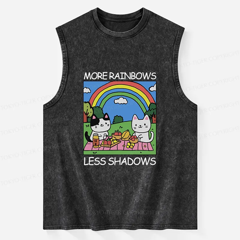 Tokyo-Tiger More Rainbows Less Shadows Washed Tank