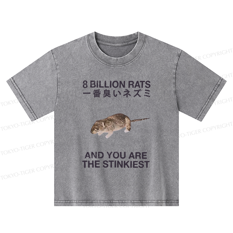 Tokyo-Tiger World's Stinkiest Rat Kids Washed T-Shirt