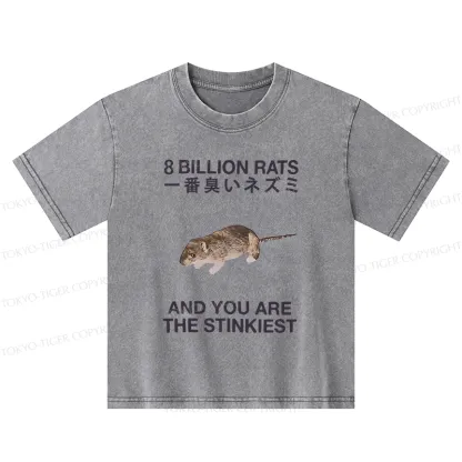 Tokyo-Tiger World's Stinkiest Rat Kids Washed T-Shirt