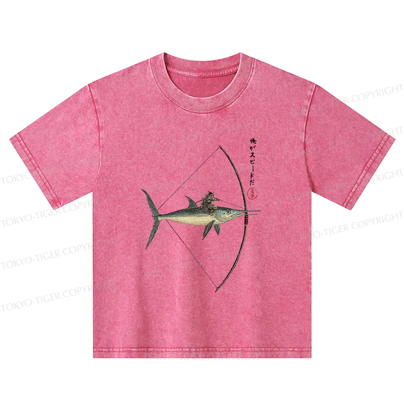 Tokyo-Tiger I Am Speed Kids Washed T-Shirt