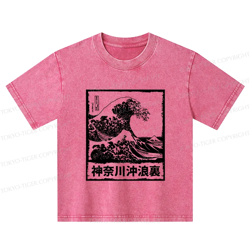 Tokyo-Tiger Legendary Wave Kids Washed T-Shirt