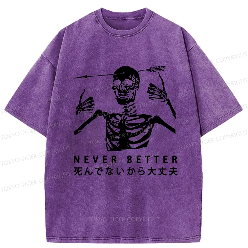 Tokyo-Tiger It's Okay Because I'm Not Dead Washed T-Shirt