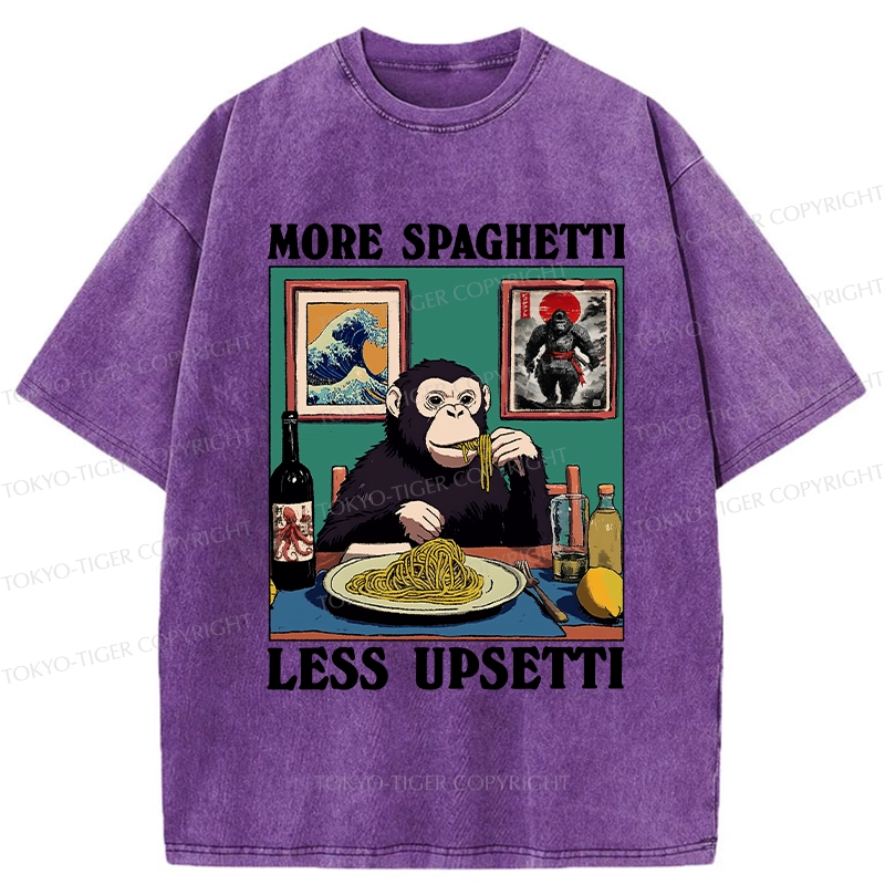 Tokyo-Tiger More Spaghetti Less Upset Bigfoot Washed T-Shirt