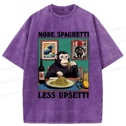 Tokyo-Tiger More Spaghetti Less Upset Bigfoot Washed T-Shirt