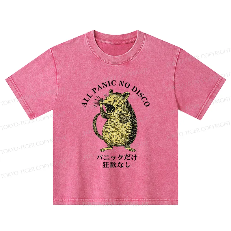 Tokyo-Tiger All Panic No Disco Kids Washed T-Shirt